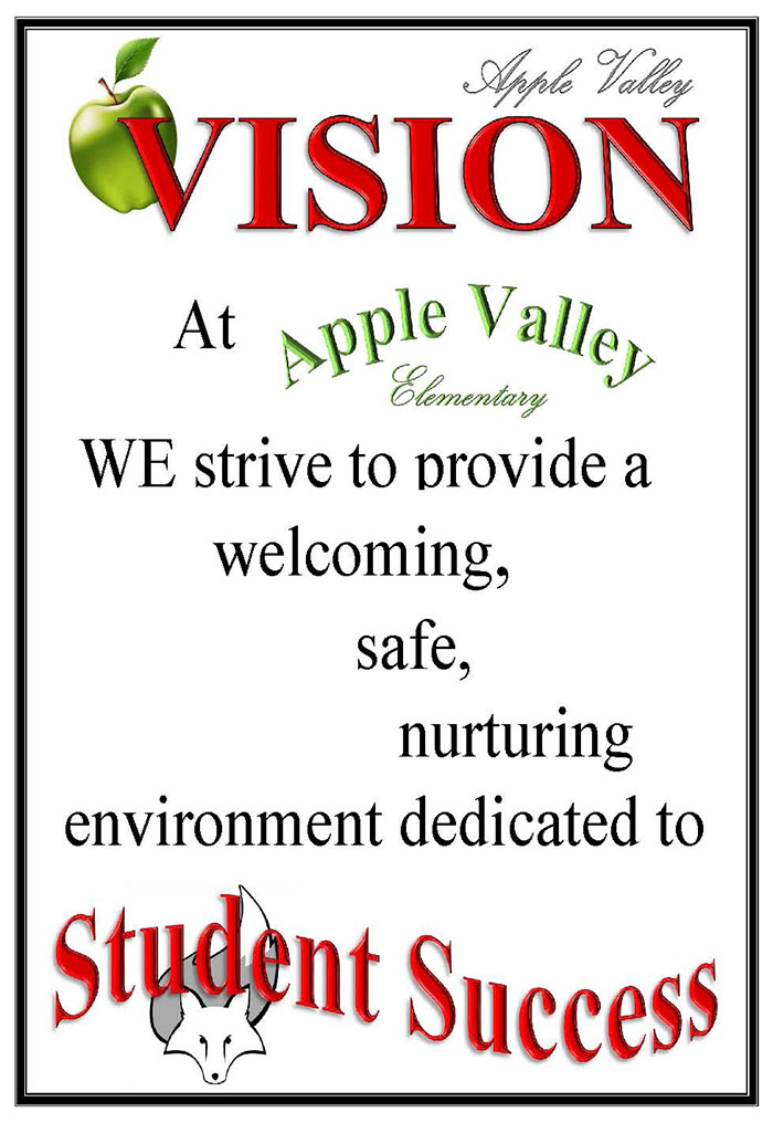 at apple valley we strive to provide a welcoming, safe, nurturing environment dedicated to student success