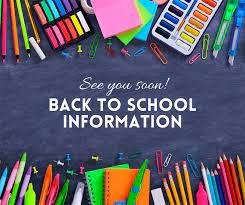 back to school information