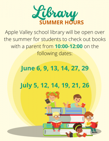 Summer Library Hours