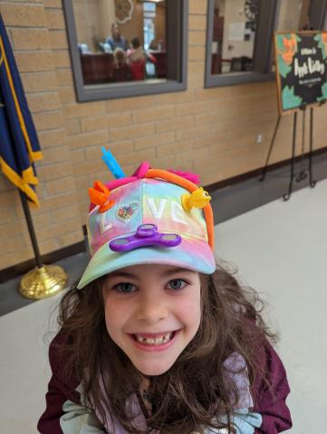 Celebrating Dr Seuss with crazy hats
