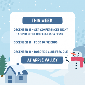 This week at Apple Valley 