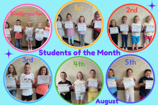 August Students of the month 